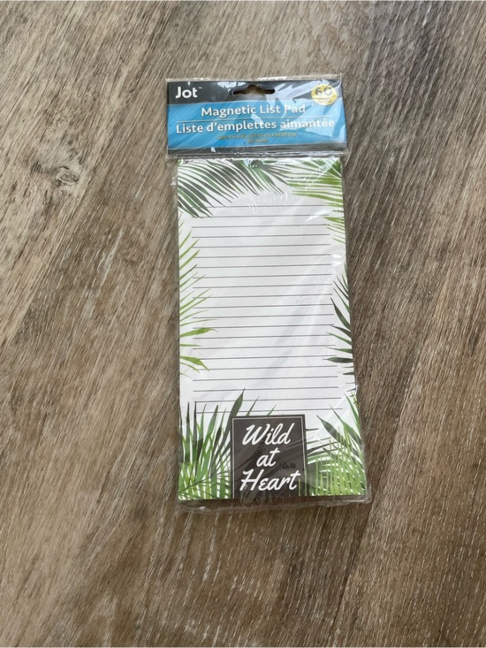 Jot Magnetic List Pad - Wild at Heart Palm Print